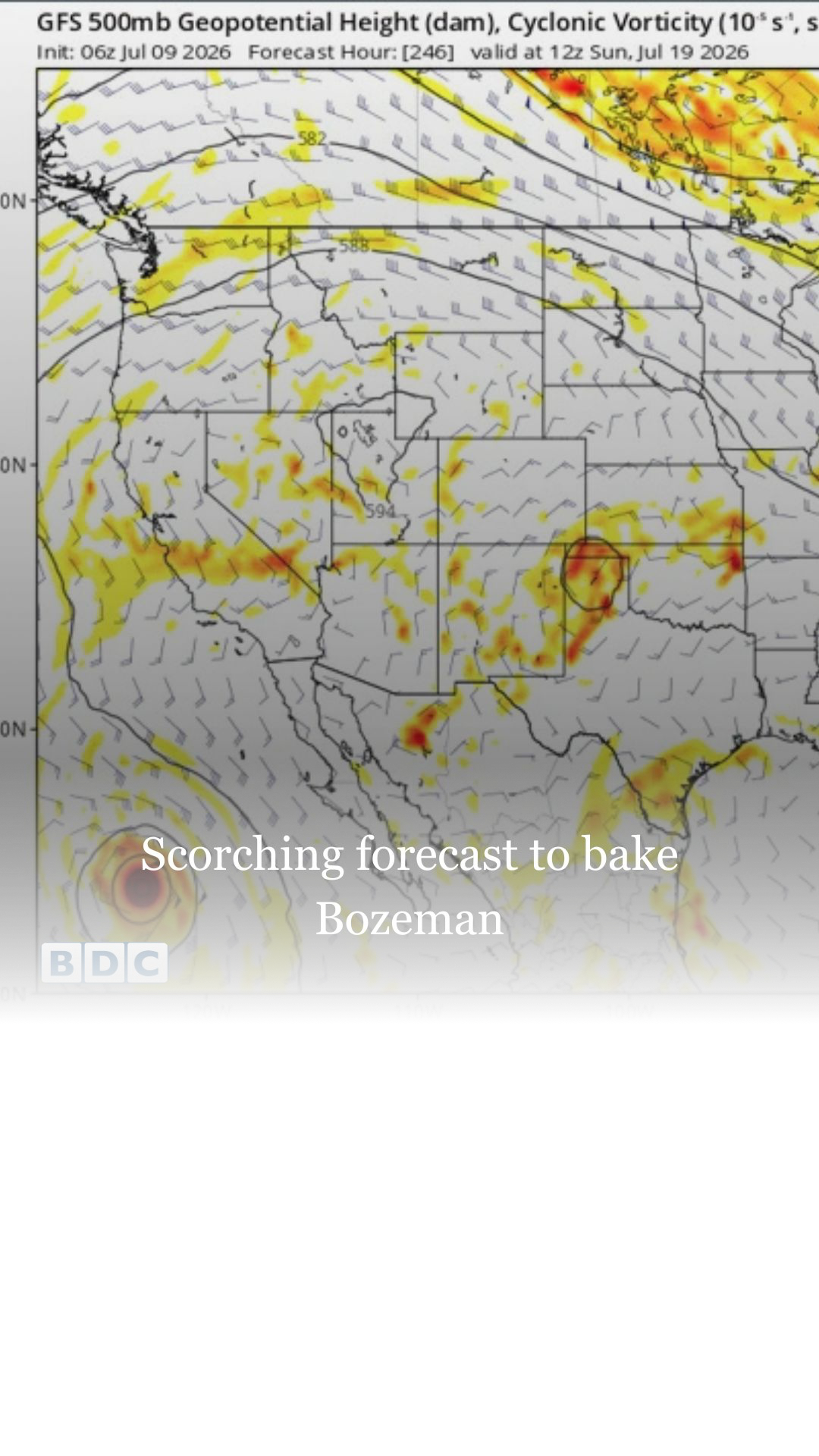 This Sunday, Bozeman may face temperatures up to 101 degrees Fahrenheit. There hasn’t been a triple digit forecast like this since Aug. 11, 2018. These temperature predictions triggered an extreme heat watch for Sunday from the National Weather Service between noon to 9 pm…