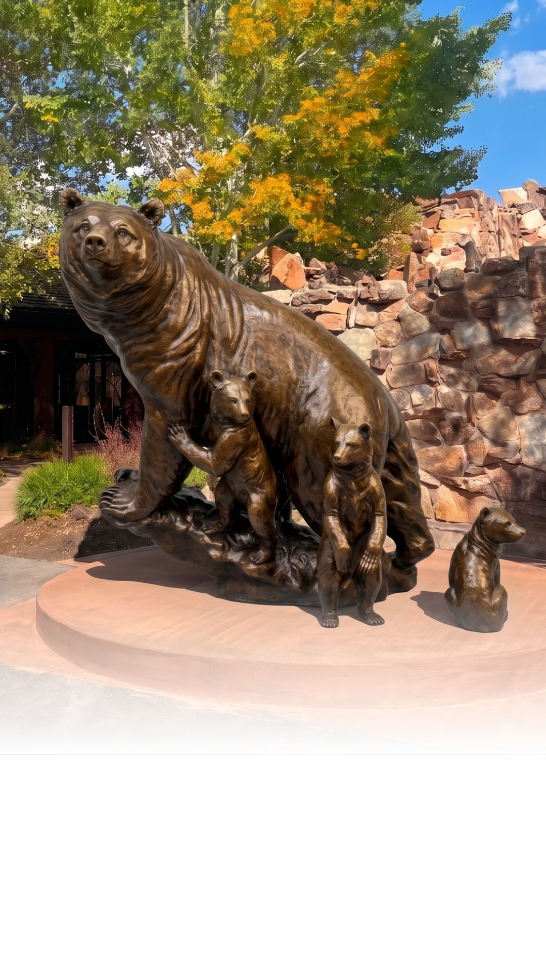 The National Museum of Wildlife Art will unveil a new bronze monument dedicated to Grizzly 399 and her cubs on September 9. The free public event includes a ceremony on the sculpture trail followed by a talk with the artists.