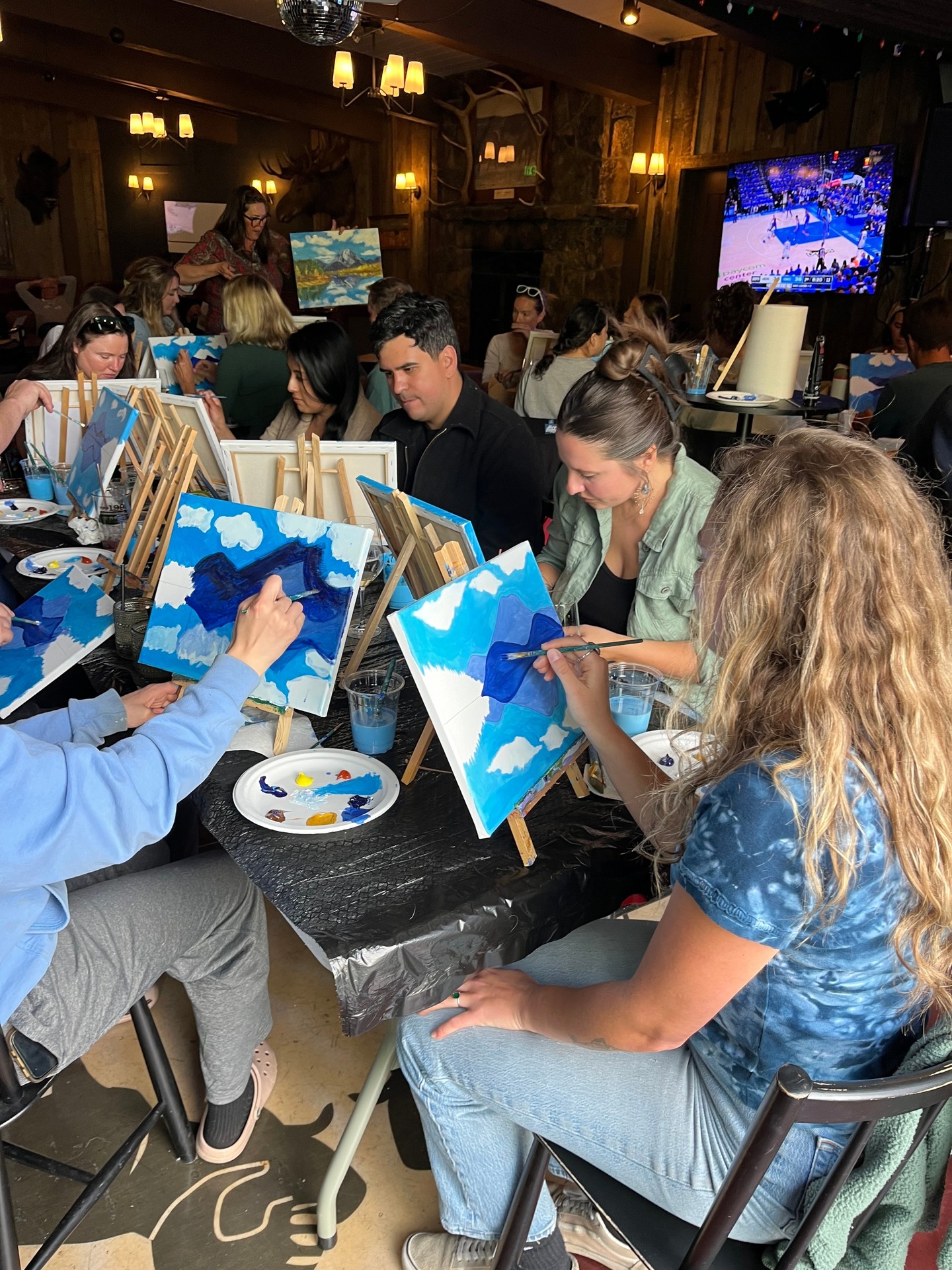 The Virginian Saloon is hosting a paint and sip night on Tuesday. The session runs from 6 to 8 PM and a few spots remain open.