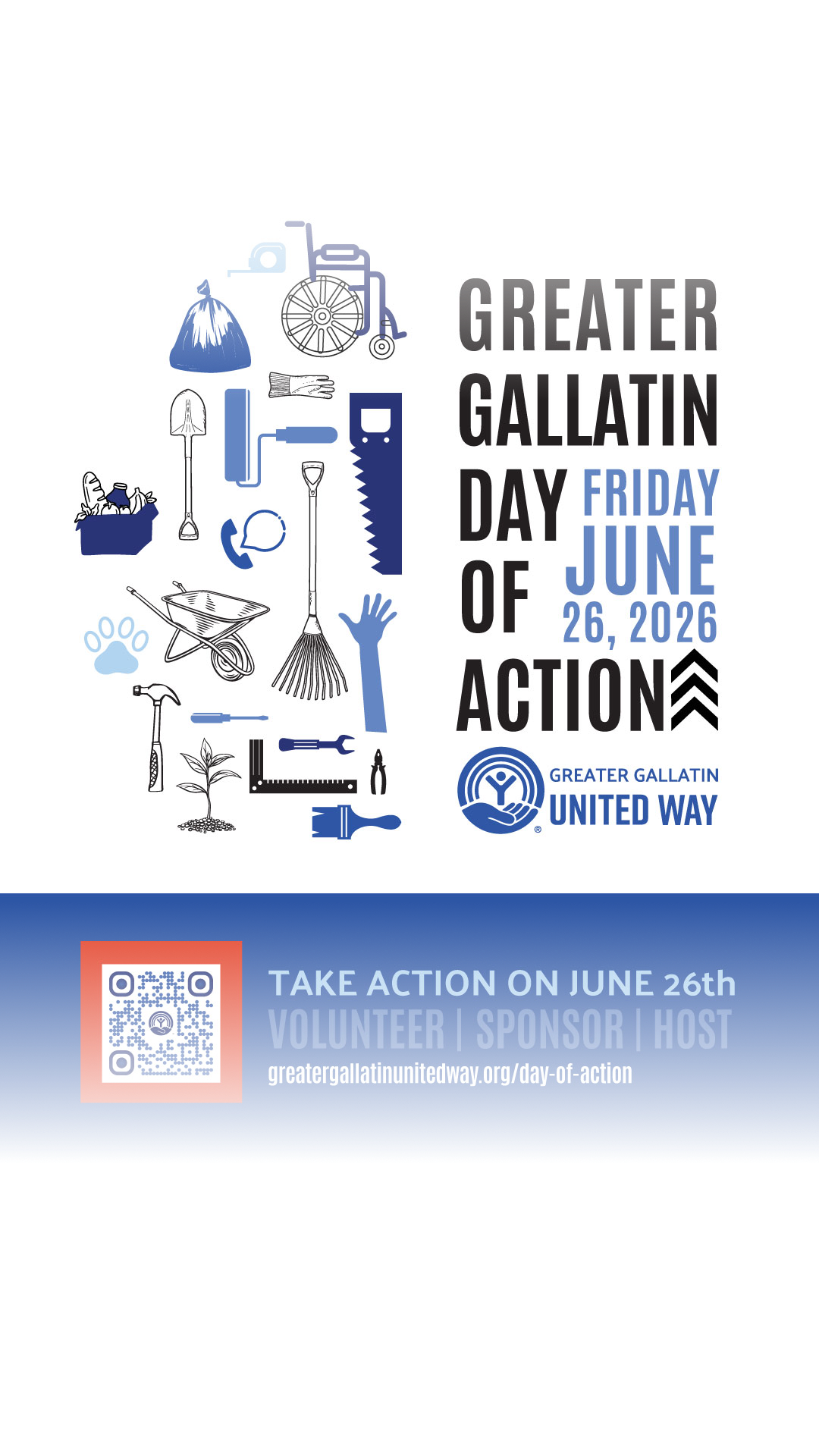 Want to make a difference but not sure where to start? Start here. Join us for Day of Action on June 26 and spend a few hours making a real impact in the community we all call home. Sign up: greatergallatinunitedway.org/day-of-action