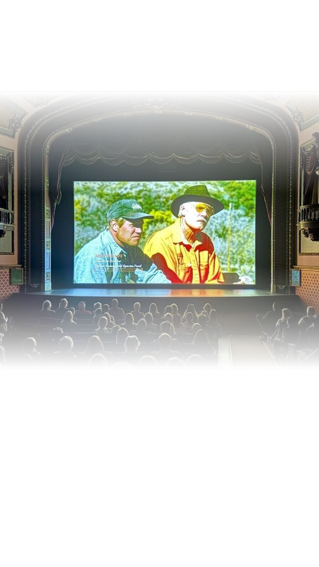 The Ellen Theatre hosted a screening of a film detailing Ted Turner's work with conservation ranching. The documentary focuses on his efforts to restore land and wildlife in the West.