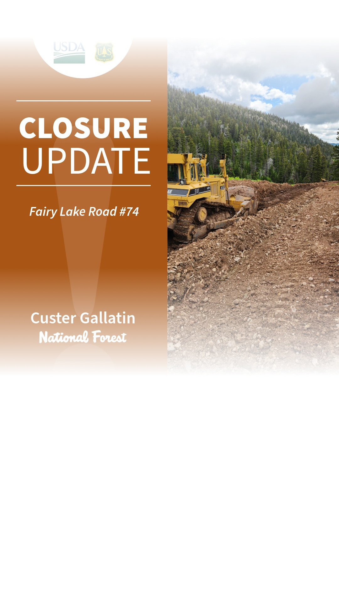 Fairy Lake Road stays shut for renovations through late July, though the initial section remains accessible up to the seasonal parking area. Public access is restricted for safety while workers finish essential improvements.