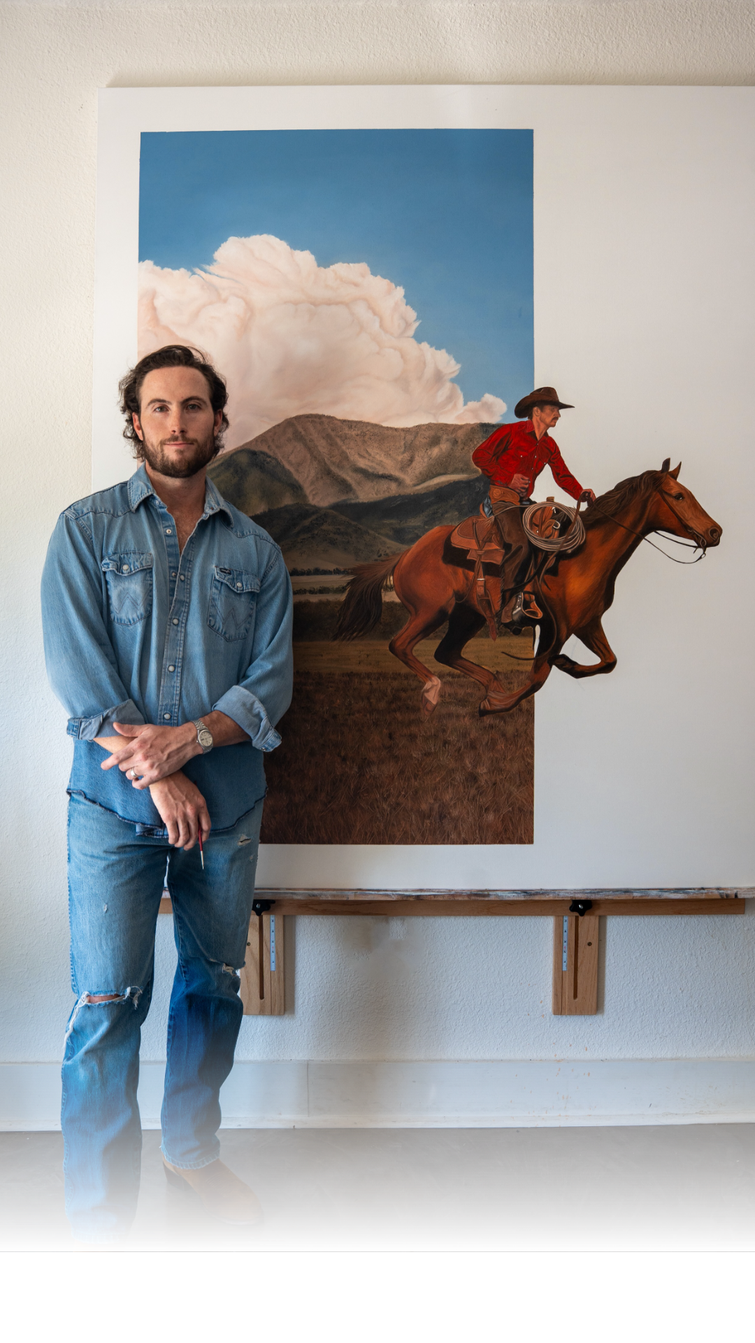 Artist Jacob Lovett is debuting a series of oil paintings at Altamira Fine Art. The collection features Western subjects and figures inspired by the creator's experiences in Montana and Wyoming.