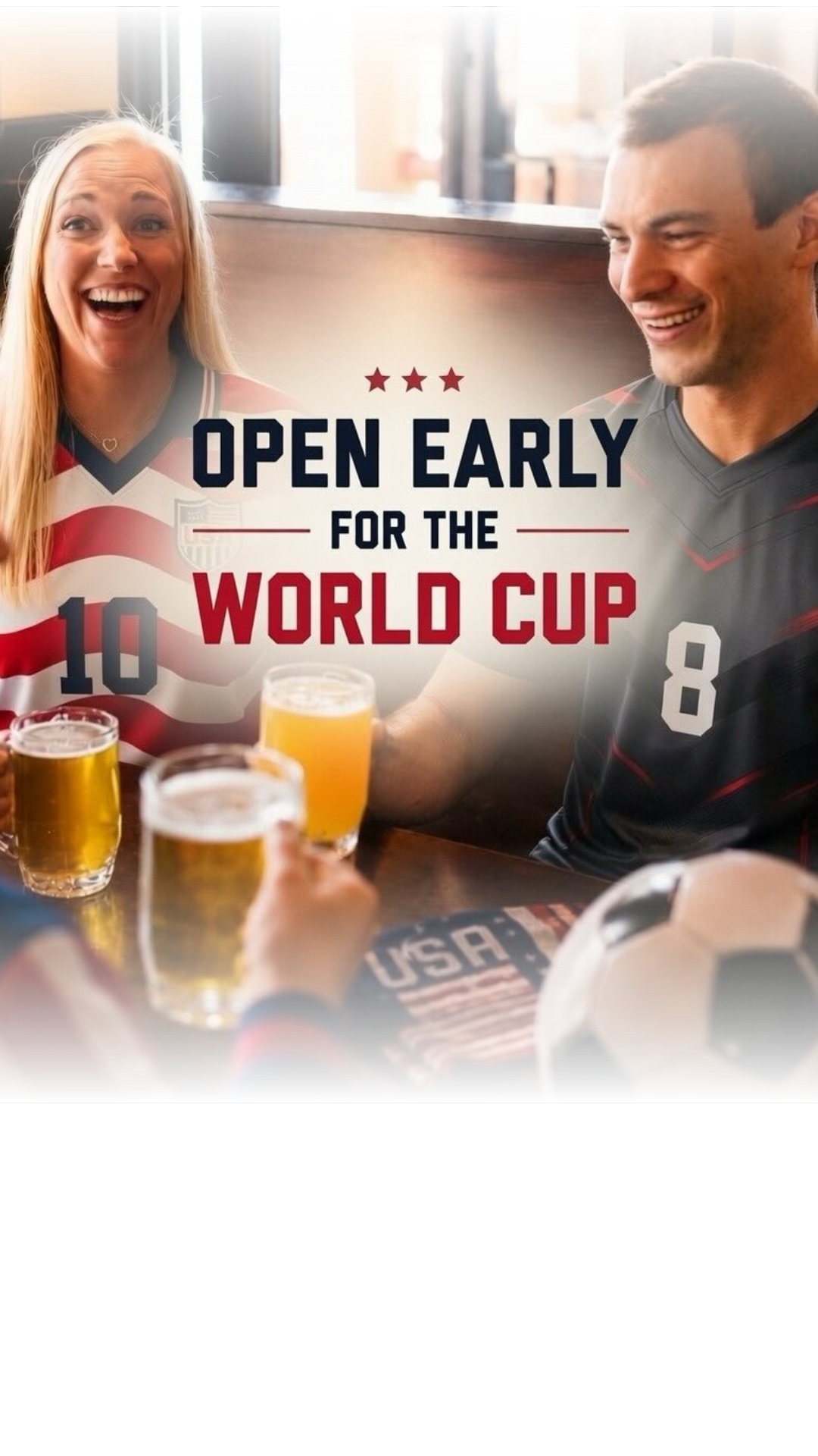 Sidewinders Jackson will be opening early for the World Cup starting Monday at 10:00 AM with Spain vs. Cabo Verde and Wednesday at 11:00 AM for Portugal vs. DR Congo! Come watch the games at your World Cup Headquarters⚽️⚽️
