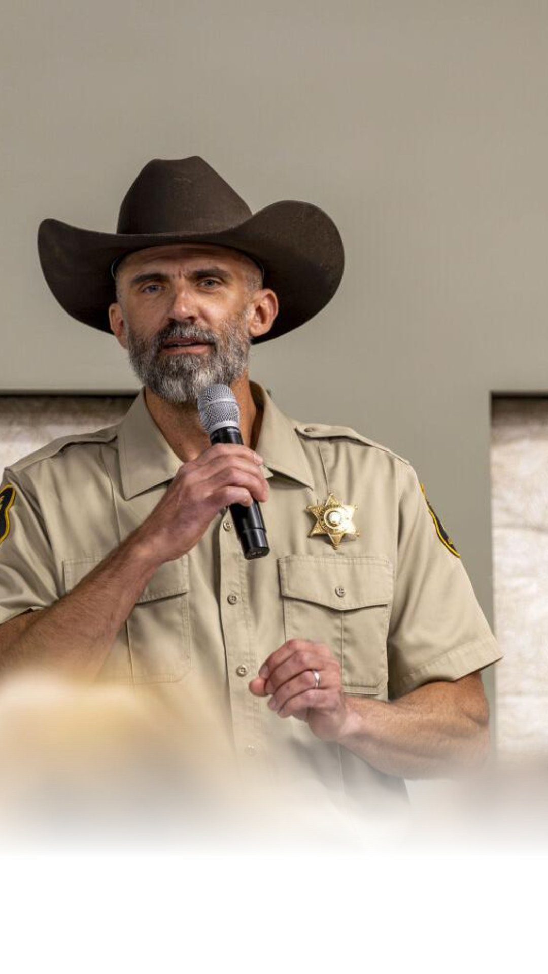 Deputy Eric Snow, who is running for sheriff as a Republican, was put on paid leave Wednesday following his shift at the county office.