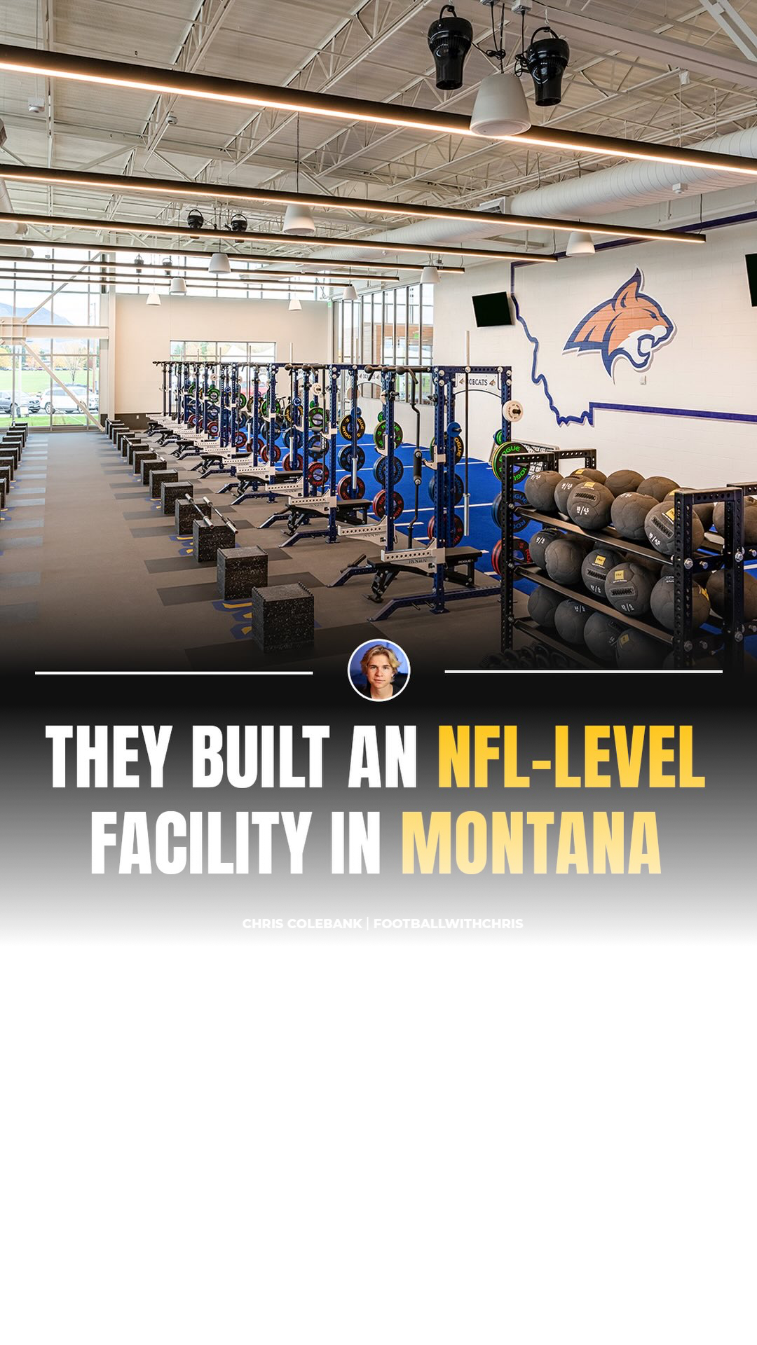 Montana State built what looks like an NFL facility in the middle of Bozeman. The 40,000-square-foot Bobcat Athletic Complex features a state-of-the-art weight room, recovery center, nutrition station, locker rooms…