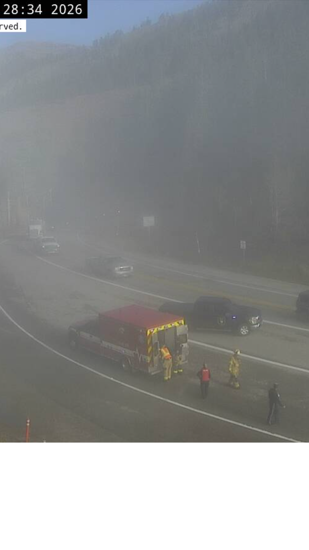 A medical emergency caused a collision on the Pass Tuesday. Emergency crews performed life-saving measures on the scene before a helicopter transported the patient for care.