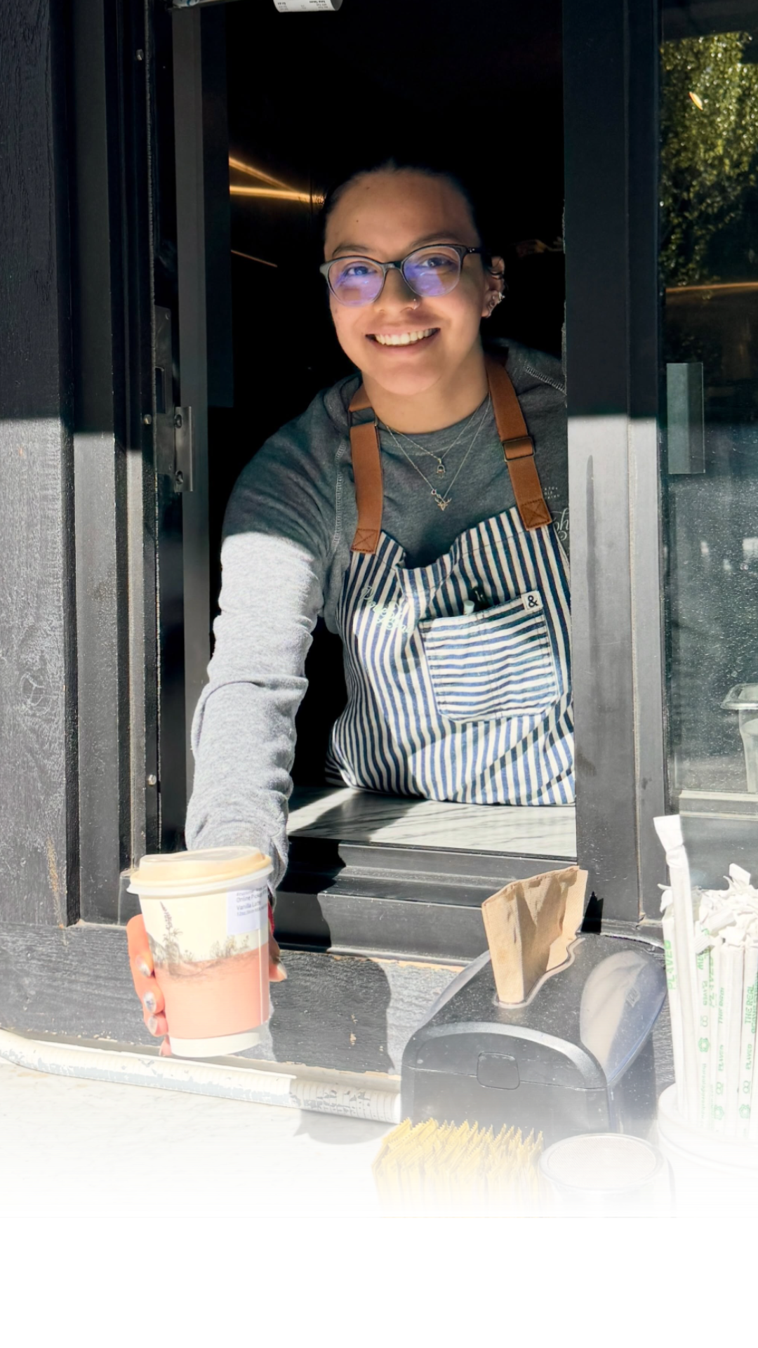 Persephone Bakery started a new rewards program today. Customers receive twice the usual points for both digital and in-person orders through the middle of the month.