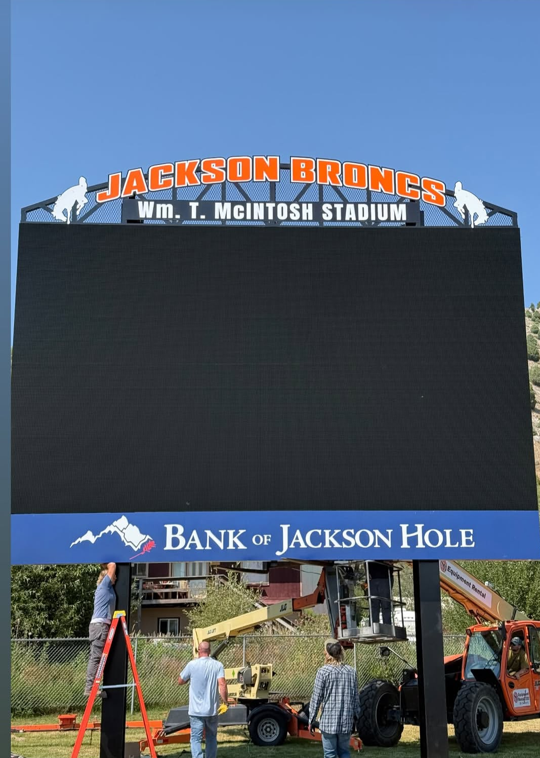 New Jackson Broncs scoreboard makes debut at William T. McIntosh Stadium just in time for the kickoff of high school football season. Teton rivalry game is back for 2026 on August 28th.
