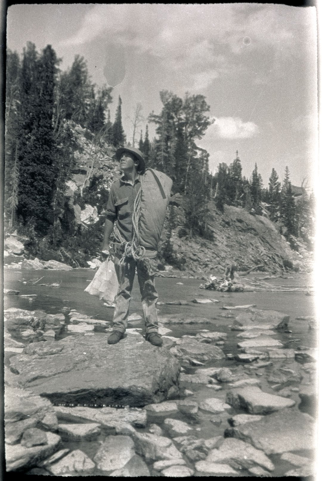 History Jackson Hole now owns a collection of old photographs documenting the life of mountaineer Paul Petzoldt. The images show the NOLS founder during his early years in the valley.