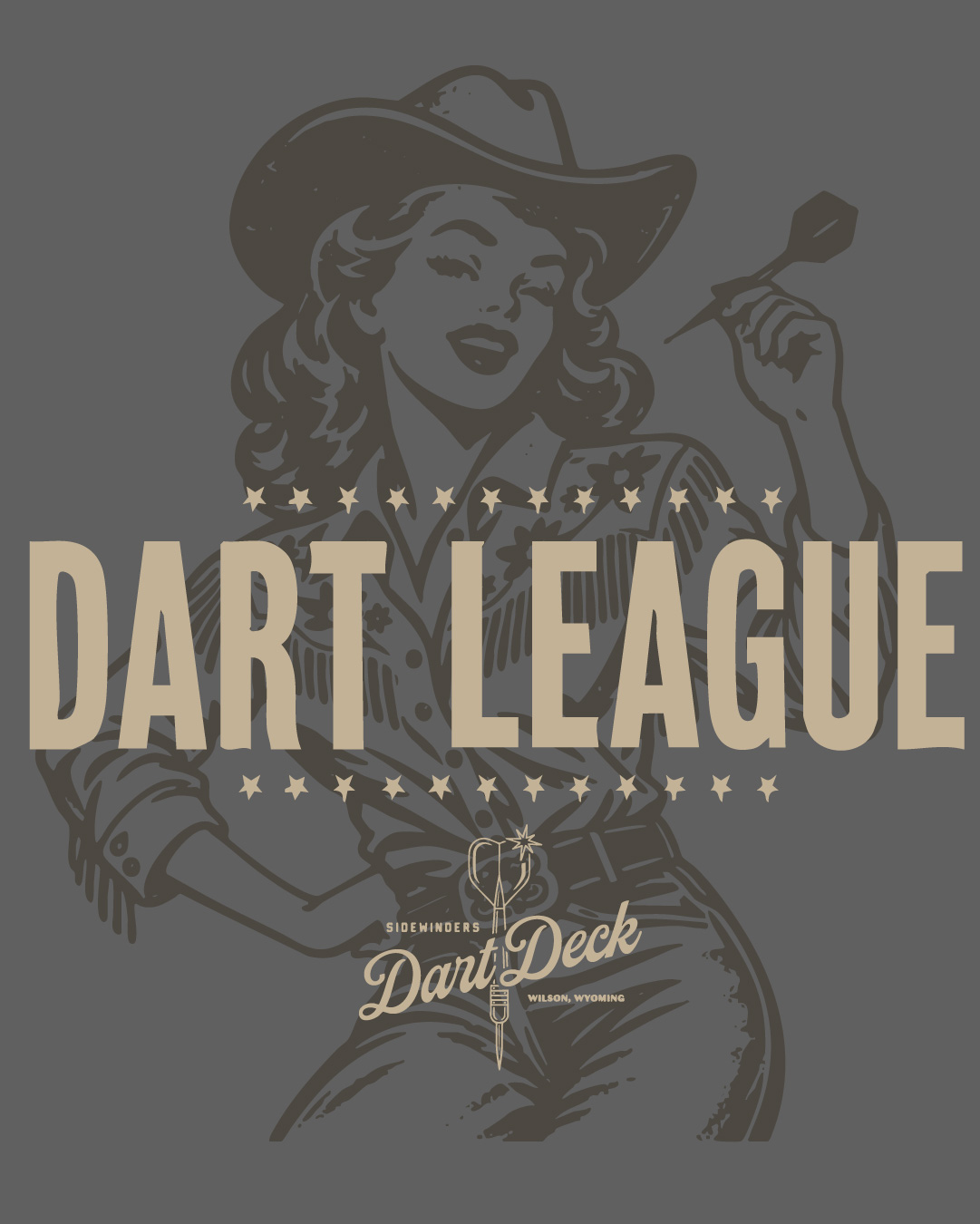 Eight teams. Eight weeks. Your Tuesday night plans: Dart League is coming to the Dart Deck at Sidewinders in Wilson! Grab a partner and join us for eight weeks of friendly competition. Claim your spot now! 👇