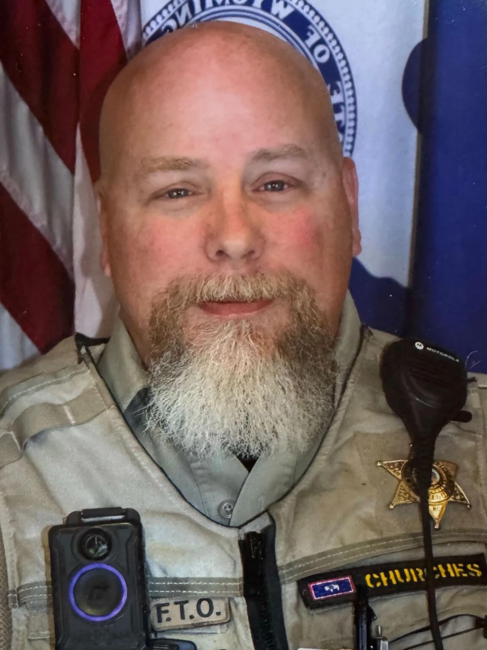 Longtime detention center employee Bart Churches is recovering from a serious motorcycle accident in which he struck a black bear. The community is raising money to help him and his wife with expenses during his healing process.