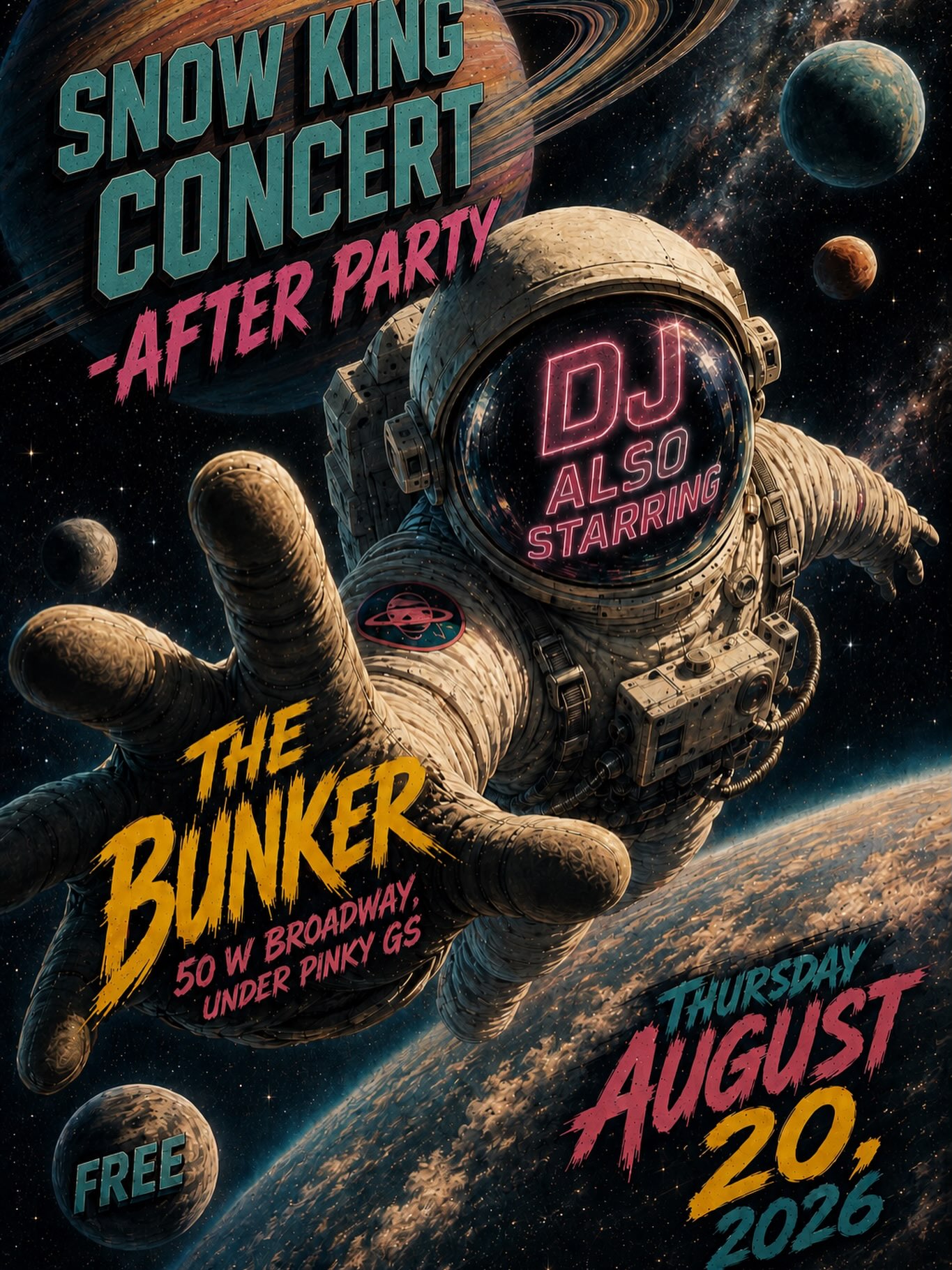 Dj Alstar will play a set at The Bunker following the King Concerts show on Thursday. The music continues late into the night.