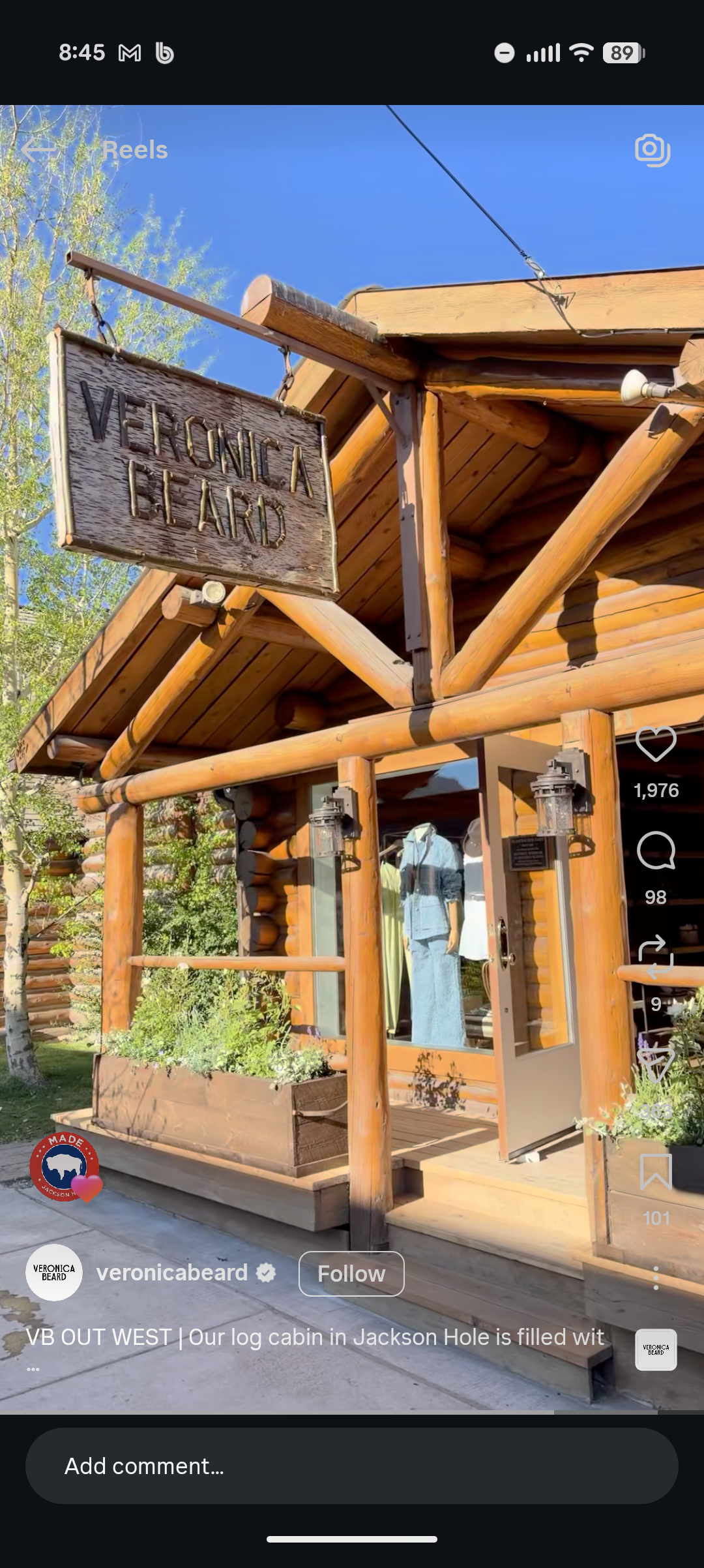 VB OUT WEST | Our log cabin in Jackson Hole is filled with local finds, vintage treasures and Western details, down to the handmade wooden sign. Come shop at 81 South King Street!