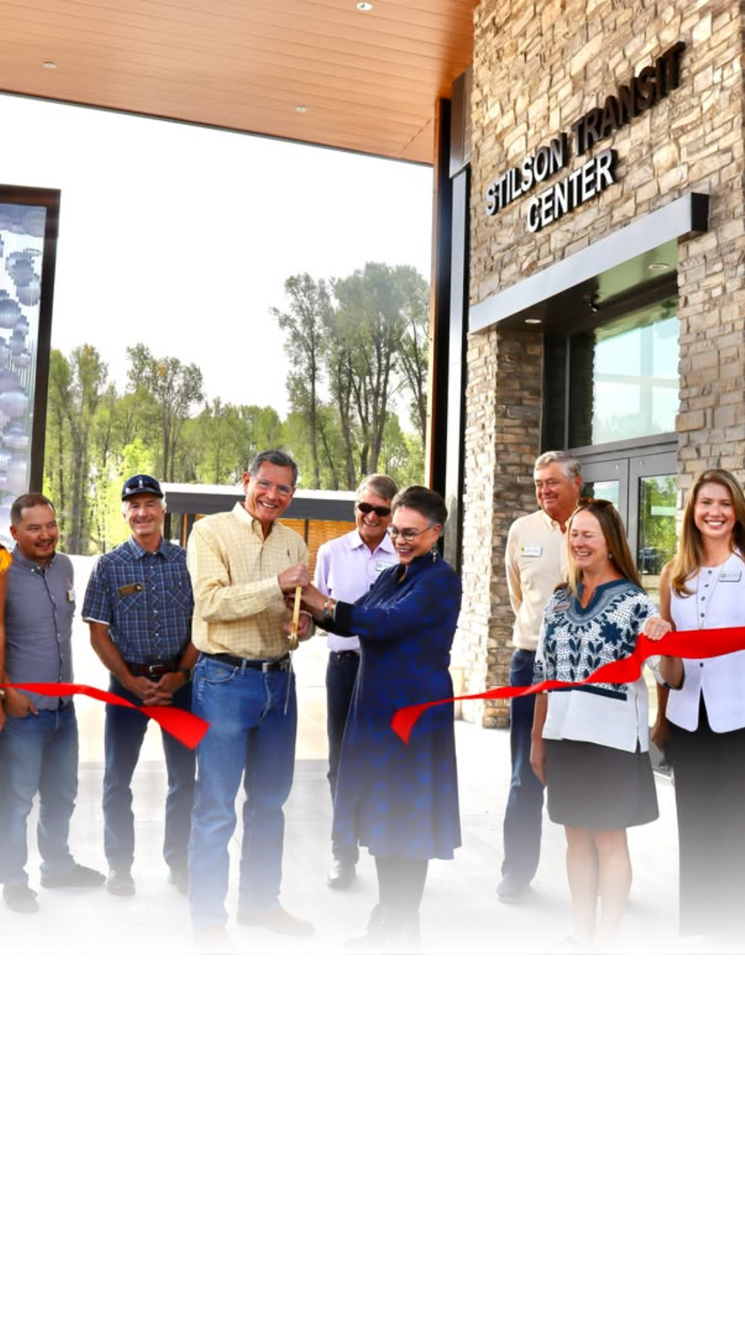 John Barrasso joined local leaders to open the Stilson Transit Center. The new hub serves as a central point for commuters and visitors using the pathway system and bus services.