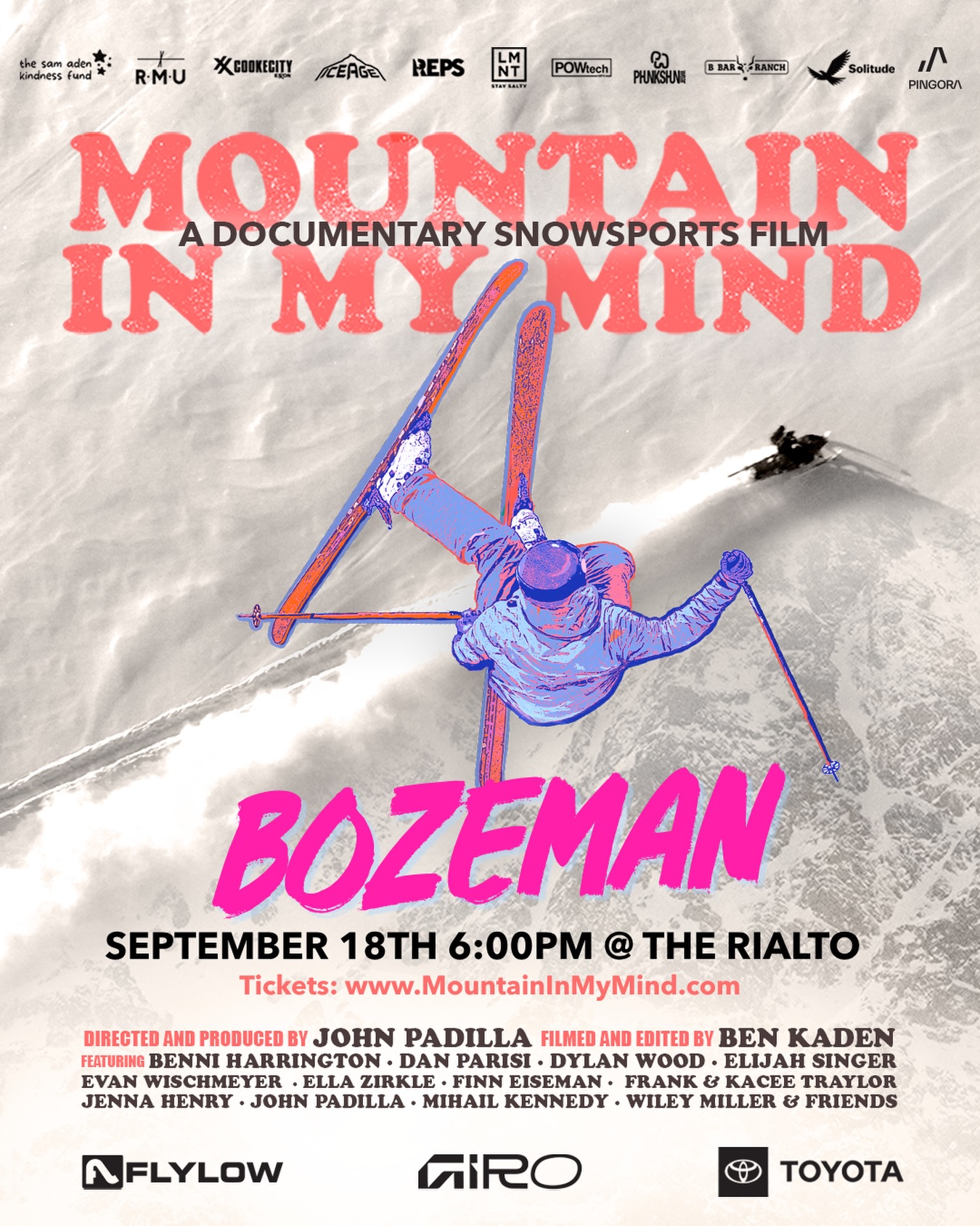 Mountain in My Mind debuts its fourth documentary focused on mental health in the ski and snowboard community on September 18. The event includes gear giveaways and supports local suicide prevention programs.