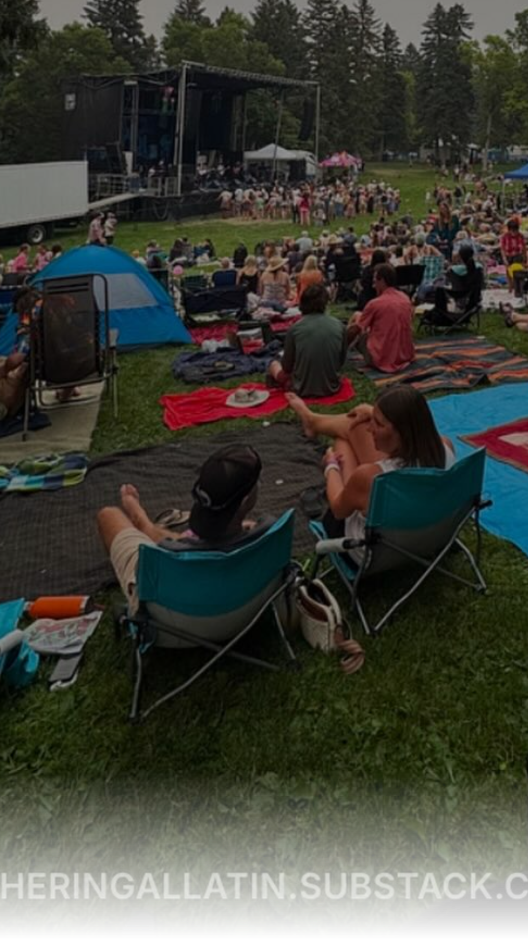 Gather in Gallatin shared several local gatherings for the week of August 11, including a children's concert at the pond and a dad's group. Other highlights feature a movie at the museum and a block party at Chico Hot Springs. See link 👇