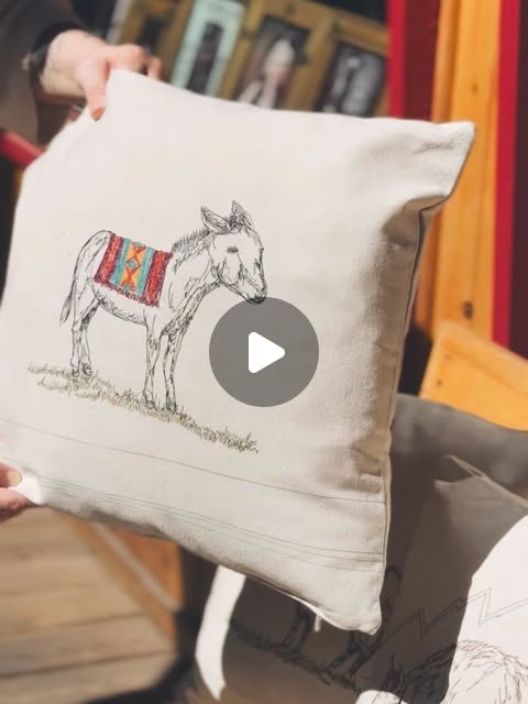 These beautiful free motion embroidery pillows are back at MADE and we are so excited! 🙌 Each one is one of a kind free motion embroidered by Shari @leosdrygoods.