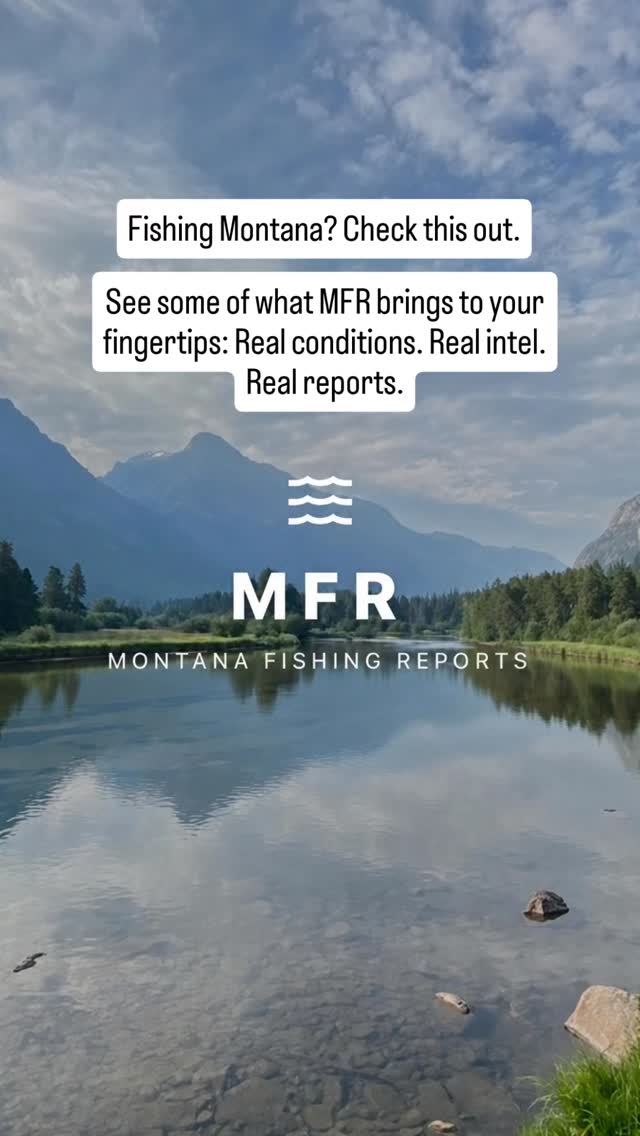 Built by Montana anglers, for Montana anglers. We created MFR to make it easier to spend less time searching and more time on the water.