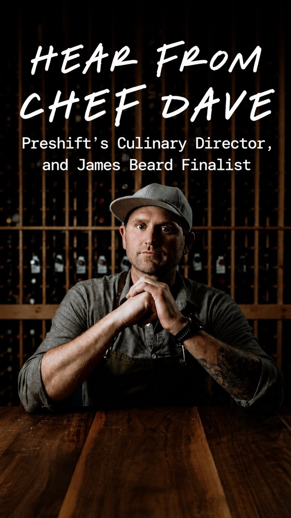 Preshift’s Culinary Director & James Beard Finalist -
Chef Dave shares the vision behind Preshift — an intentional all-day menu rooted in quality ingredients and scratch-made cooking